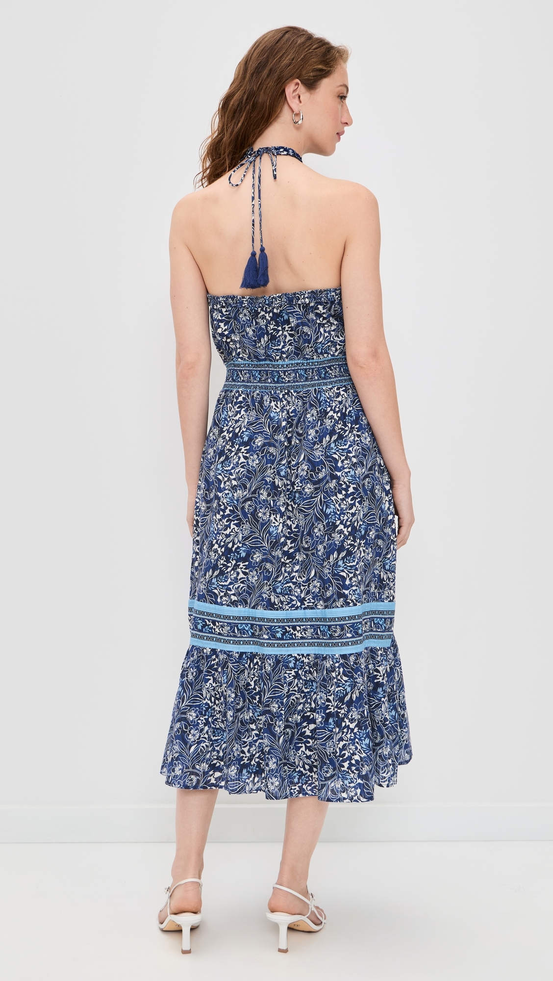 Printed Delia Dress Navy Floral