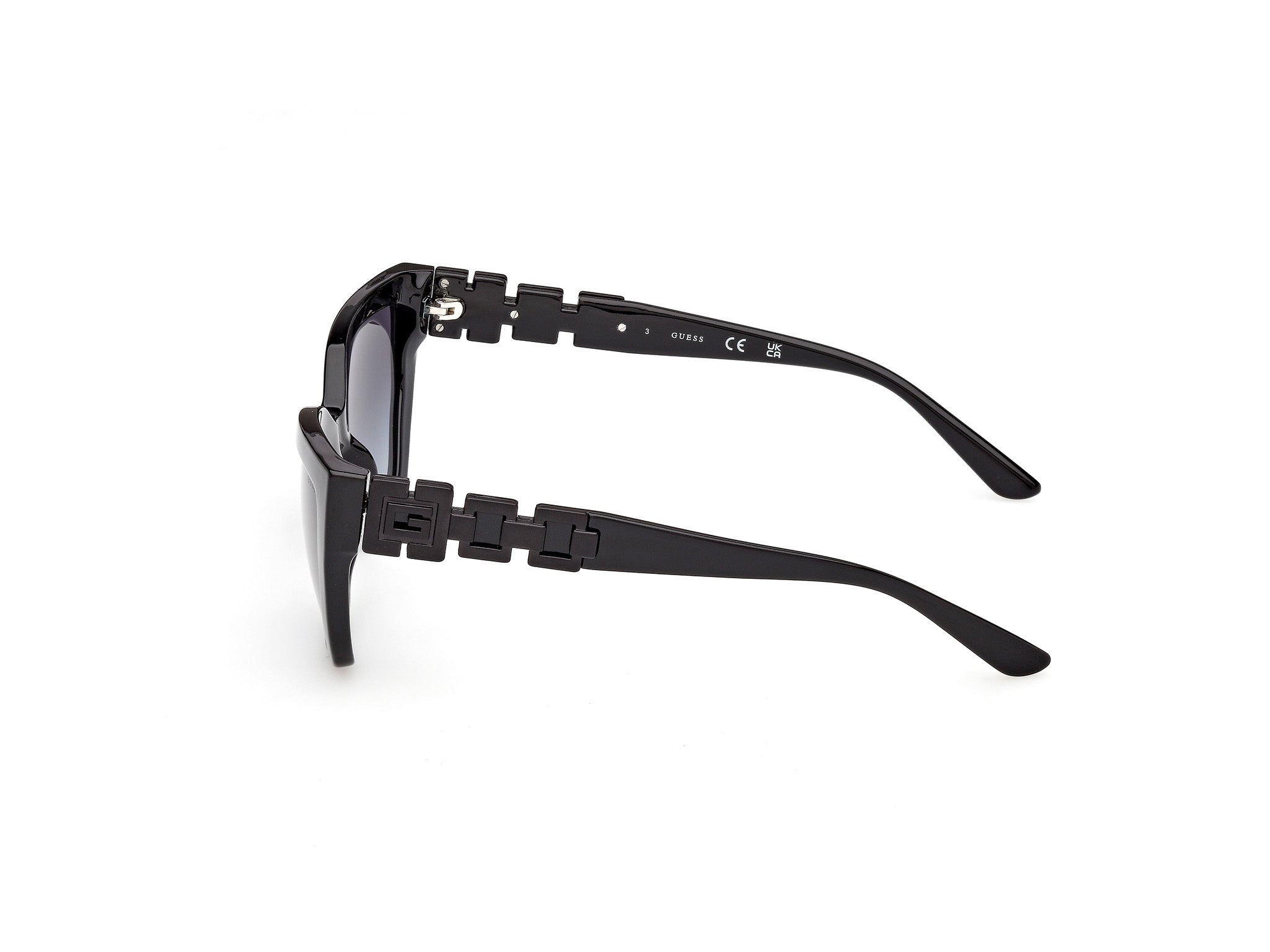 Guess Mujer Guess GU00264 01B Gafas de sol Inyectado Negro Fumar Cat Eye Norma
