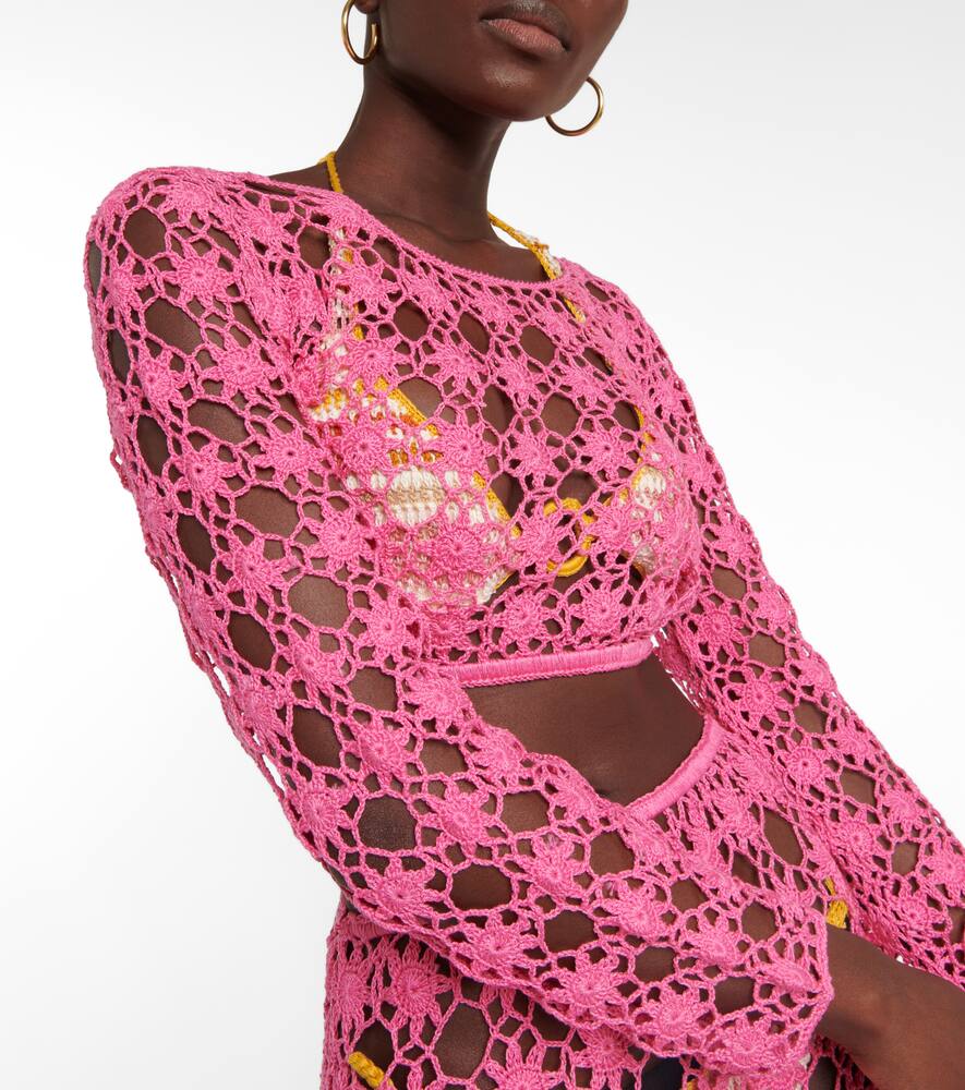 Bella crochet cotton crop top