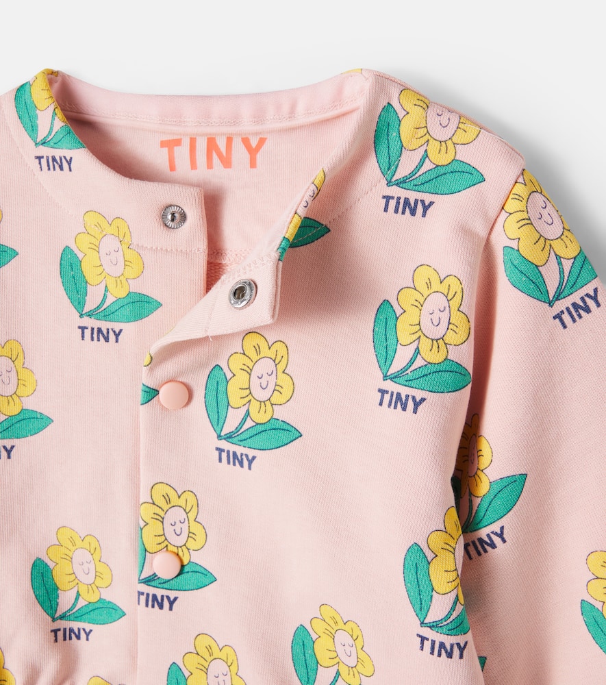 Baby printed cotton sweatshirt and sweatpants set