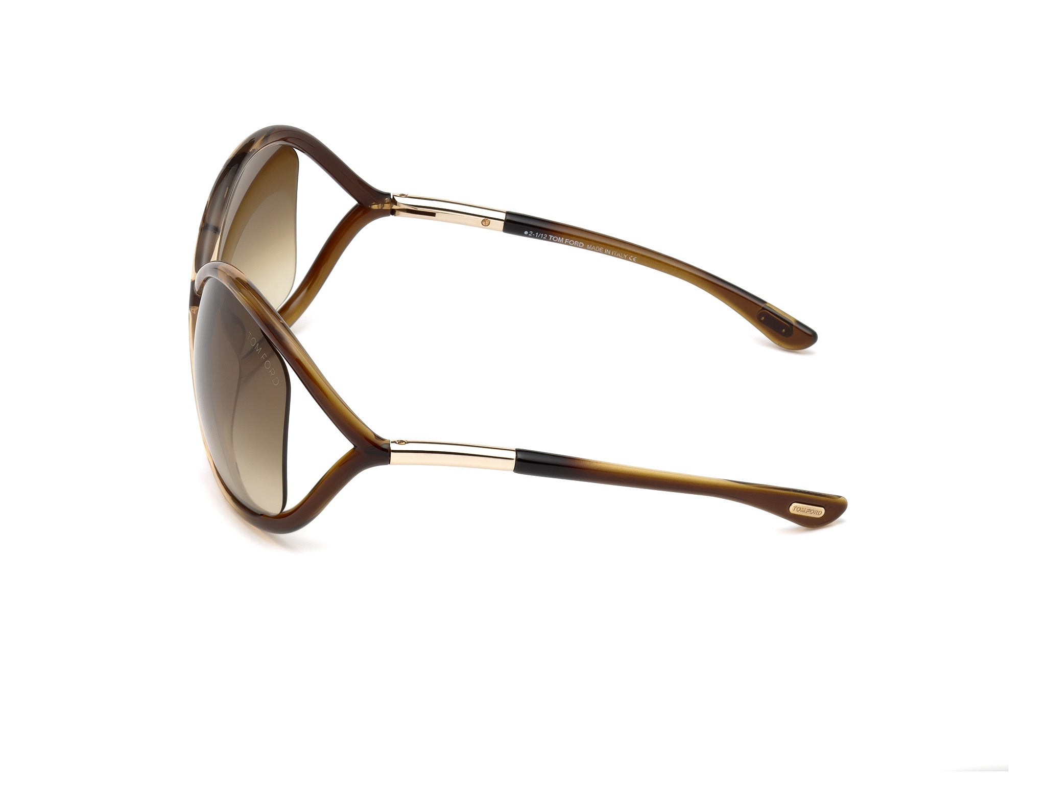 TOM FORD Woman TOM FORD FT0009 WHITNEY 74F Sunglasses Injected Pink Brown Geometric Normal Shaded