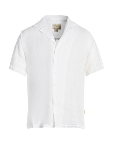 Man Shirt White Size L Linen