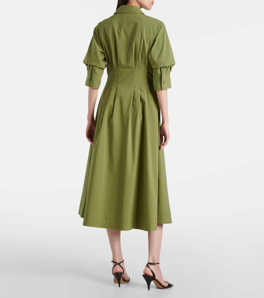 Jazz cotton-blend poplin shirt dress