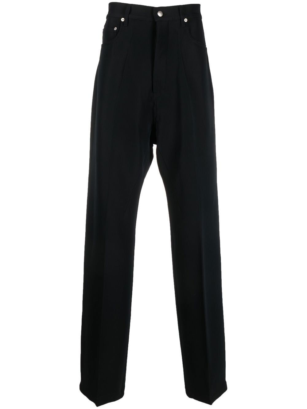 Geth wool silk-blend jeans - Black
