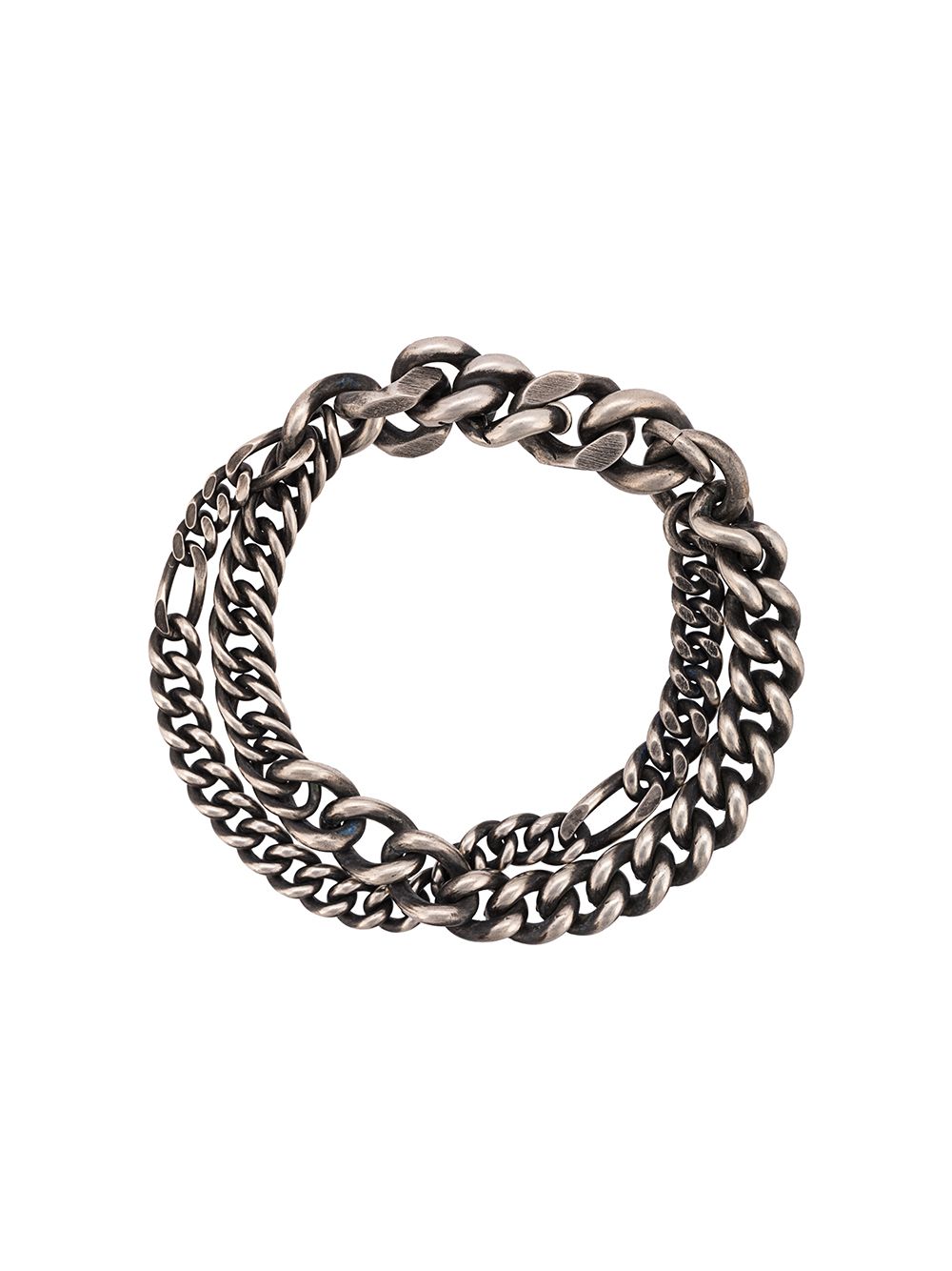 Double chain bracelet - Silver