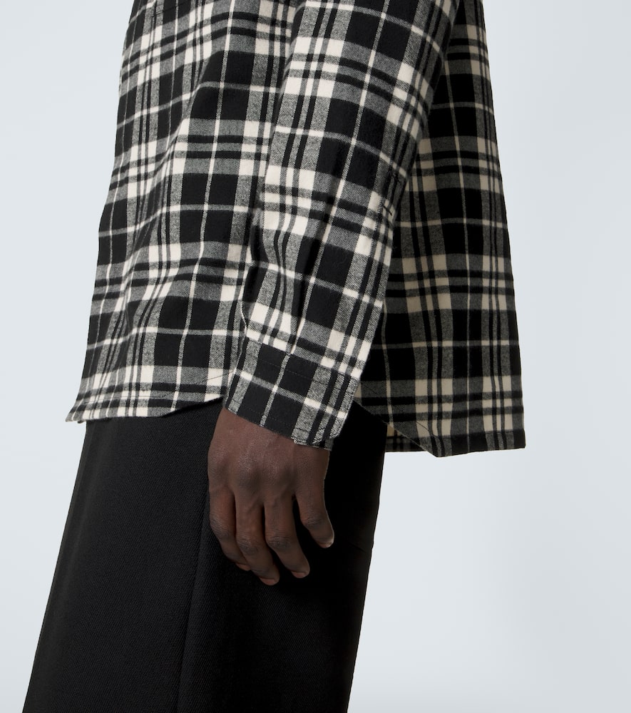 Temple plaid cotton overshirt