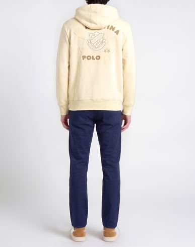 Man Sweatshirt Beige Size 3XL Cotton, Polyester