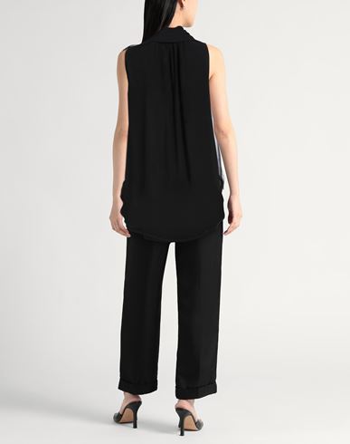 Max Mara Woman Top Black Size 6 Silk