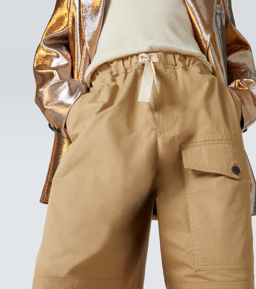 Cotton straight pants
