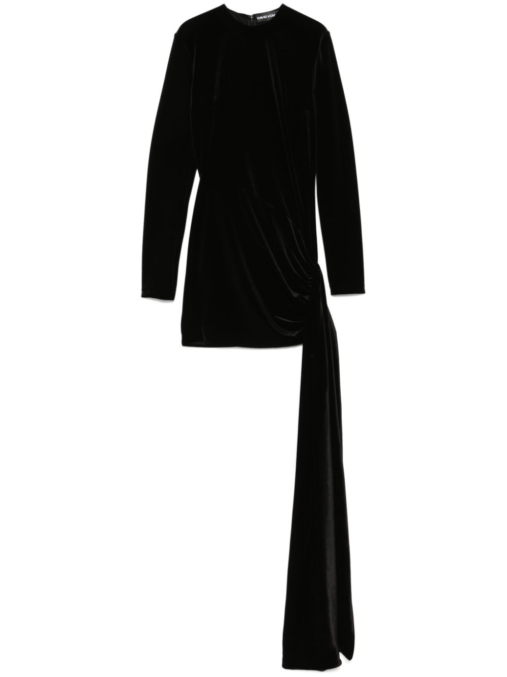 Velvet mini dress - Black