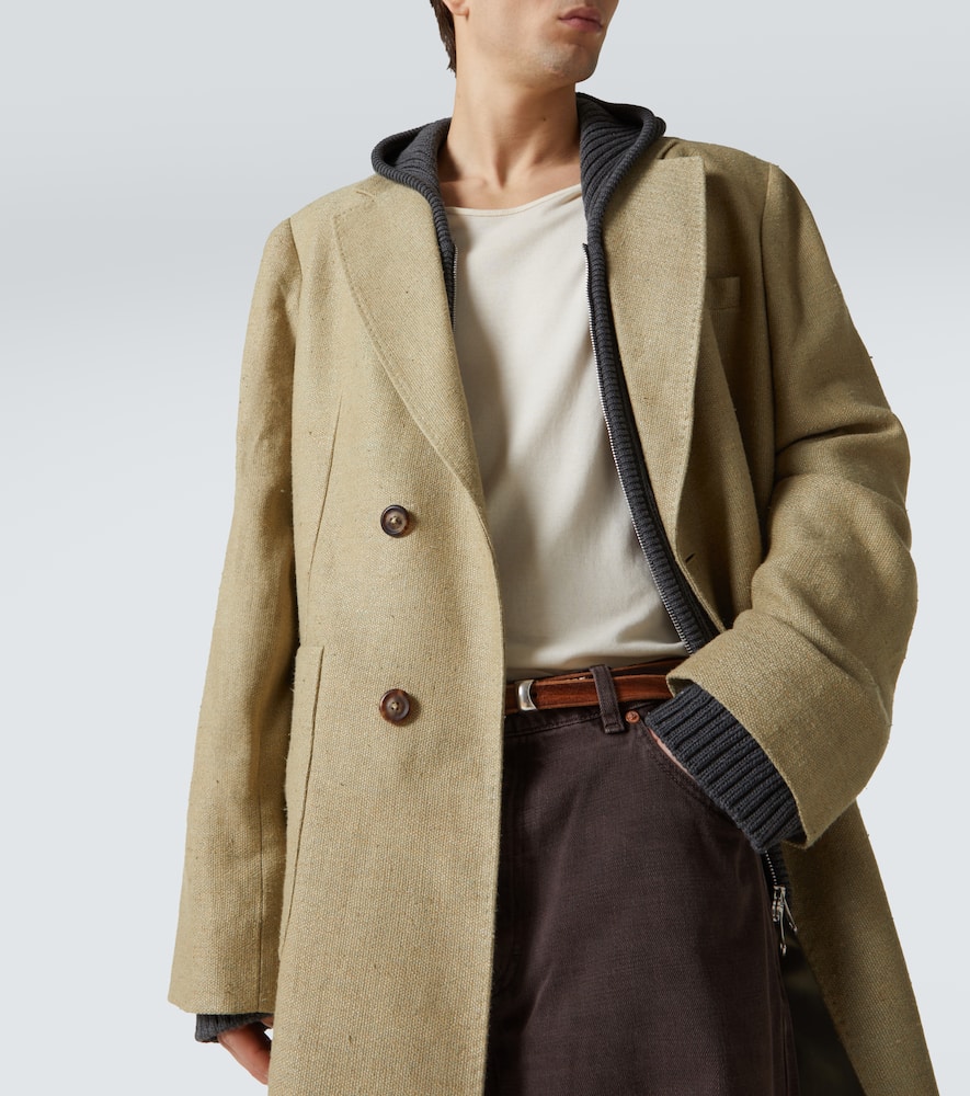 Robe linen and silk overcoat