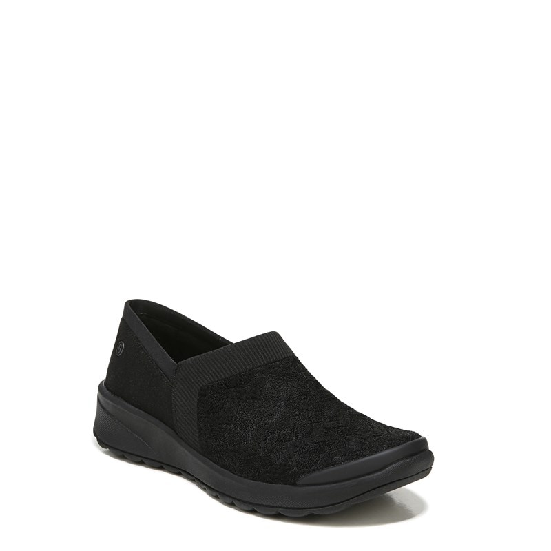 Women's Gia Slip On Shoes (Black Pointelle Knit)