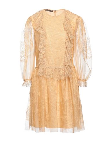 Woman Short dress Ocher