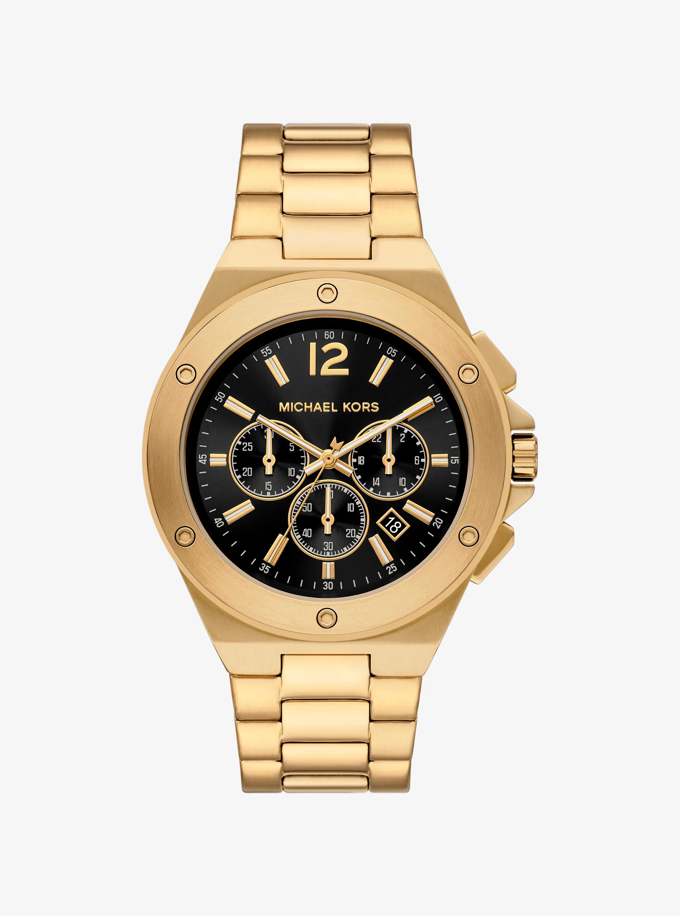 Oversized Lennox Gold-Tone Watch in Gold - One Size