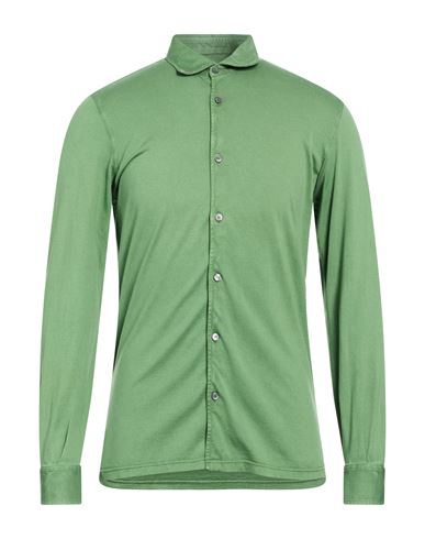 Man Shirt Green Size 36 Organic cotton