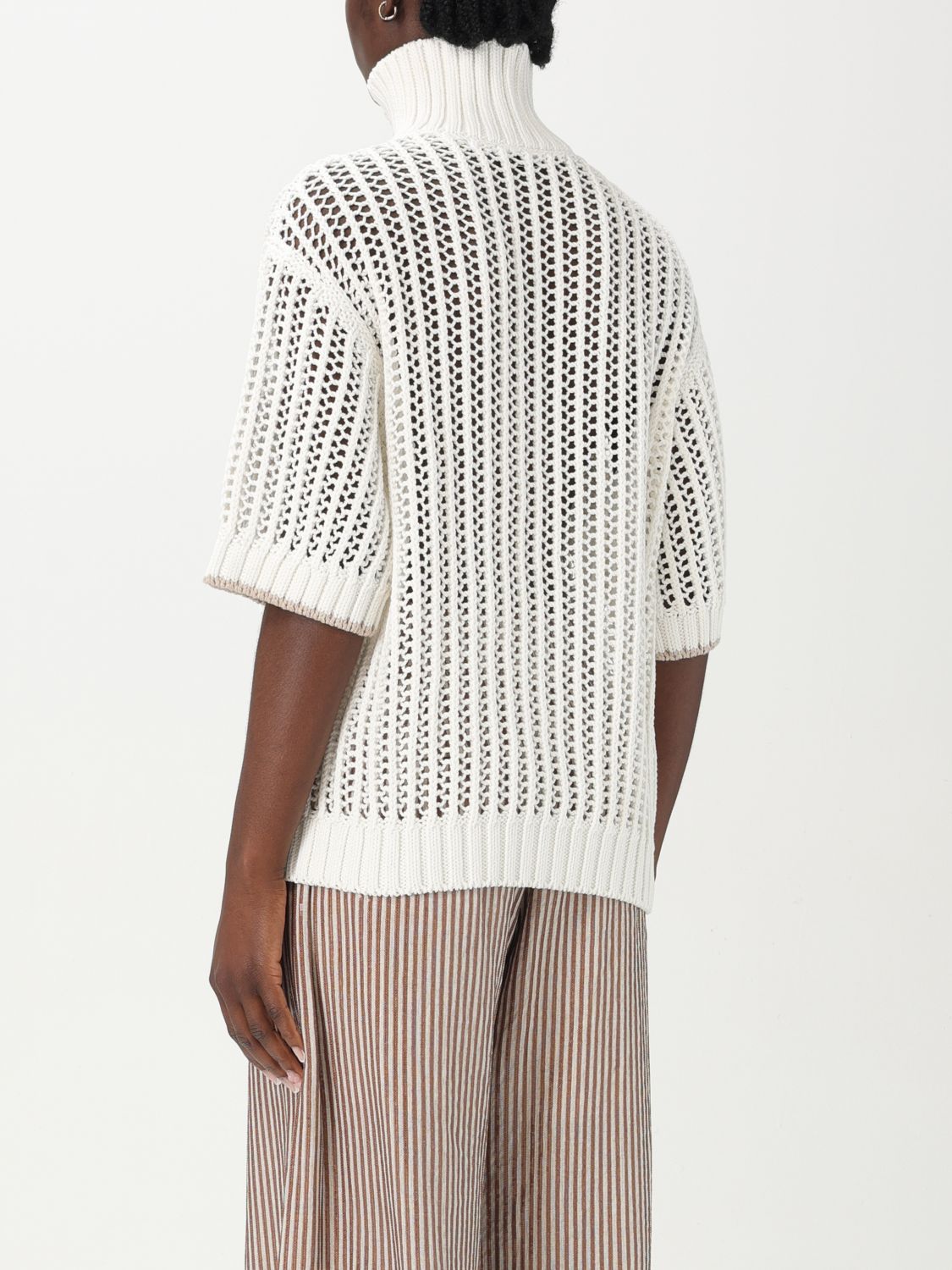 Sweater BRUNELLO CUCINELLI Woman color Yellow Cream