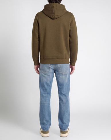 Man Sweatshirt Military green Size S Cotton, Polyester
