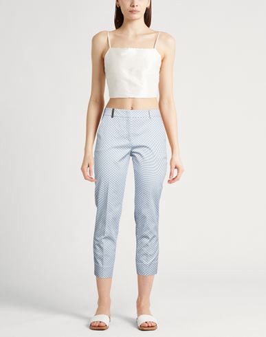 Icon 4718 Woman Pants Sky blue Size 6 Cotton, Elastane