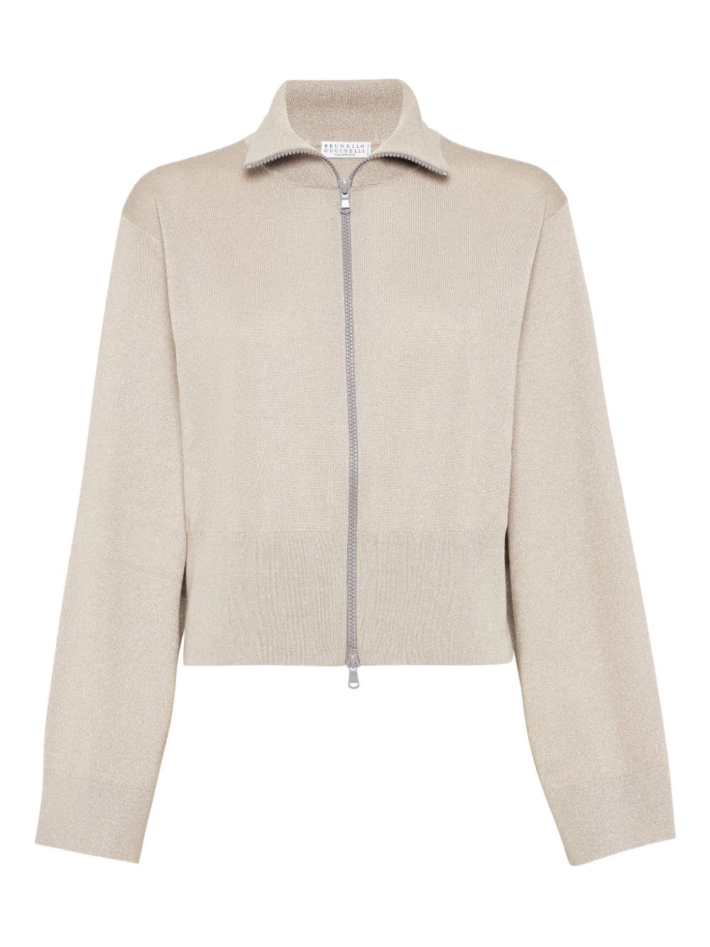 Zip-front cardigan - Neutrals