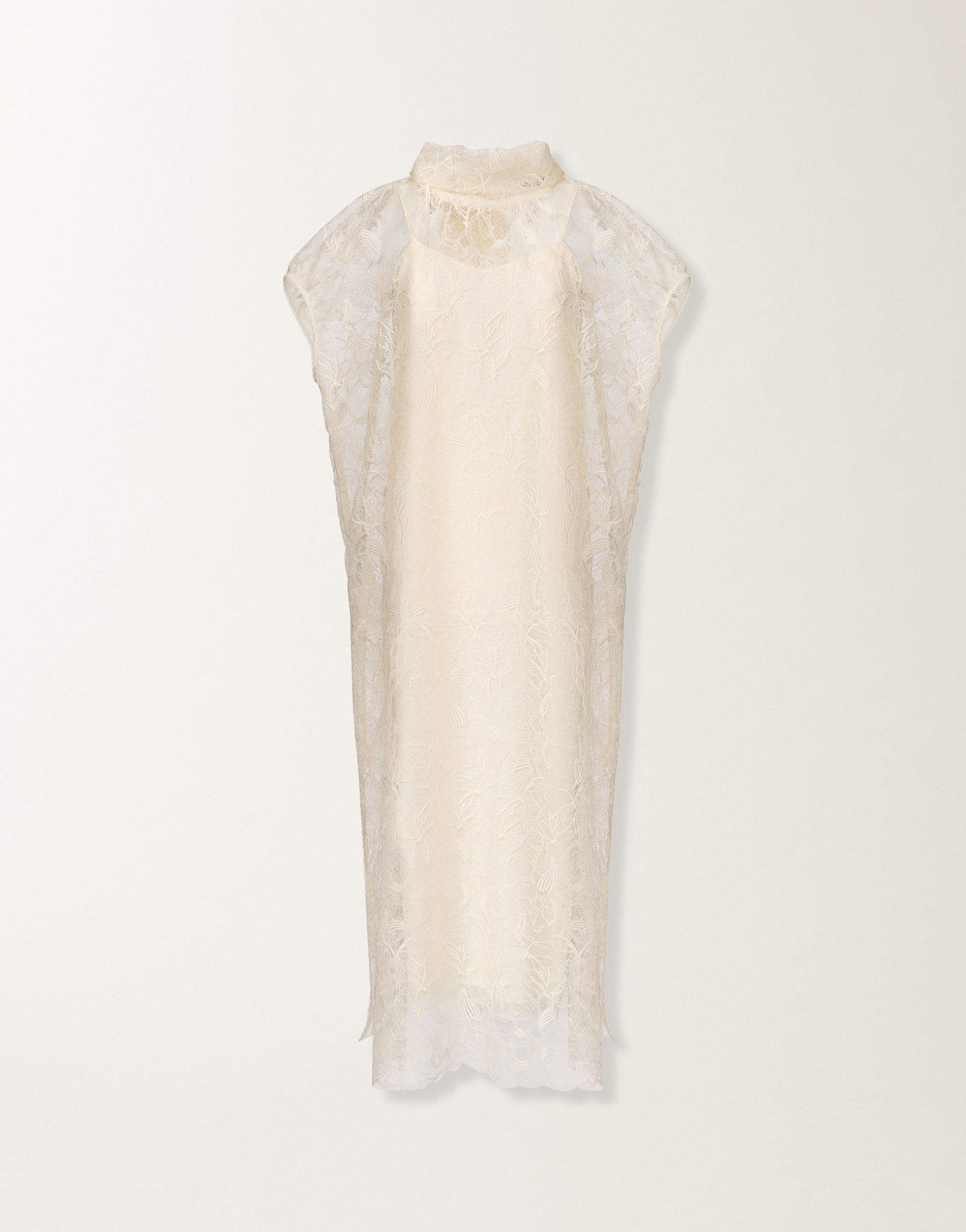 Lace dress, butter