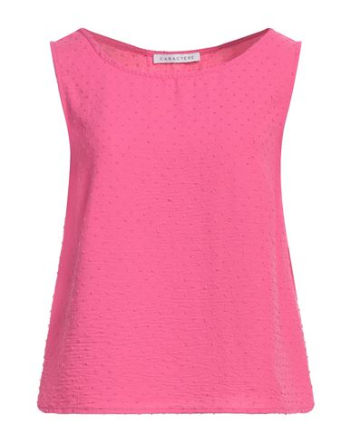 Caractère Woman Top Fuchsia Size 8 Polyester