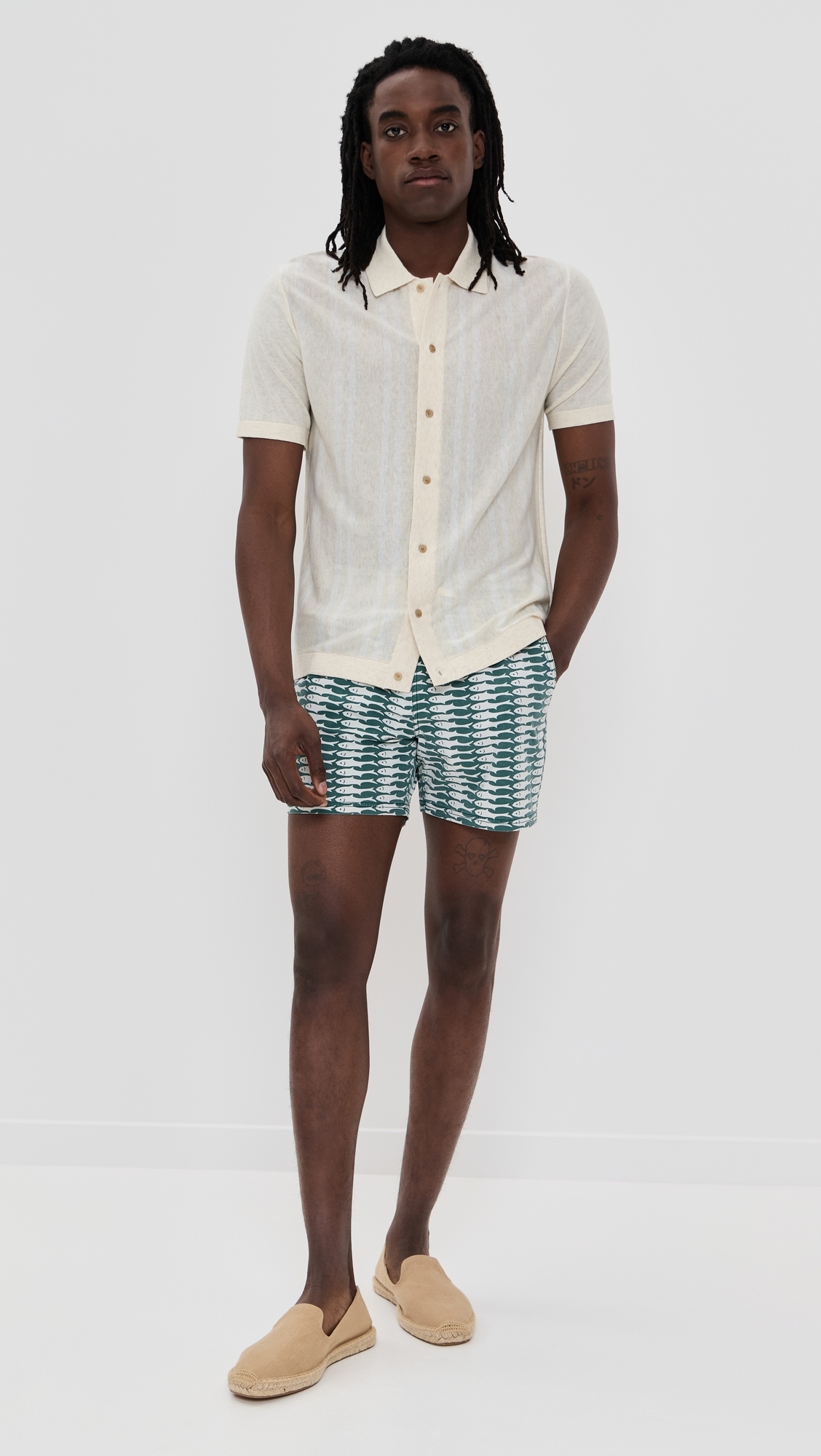 Fair Harbor The Bungalow Swim Trunks 5 Green Sardine
