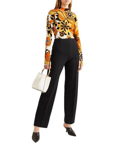 Woman Pants Black Size 4 Virgin Wool, Viscose, Elastane