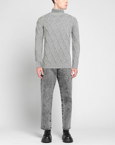 Man Turtleneck Light grey Size 42 Virgin Wool