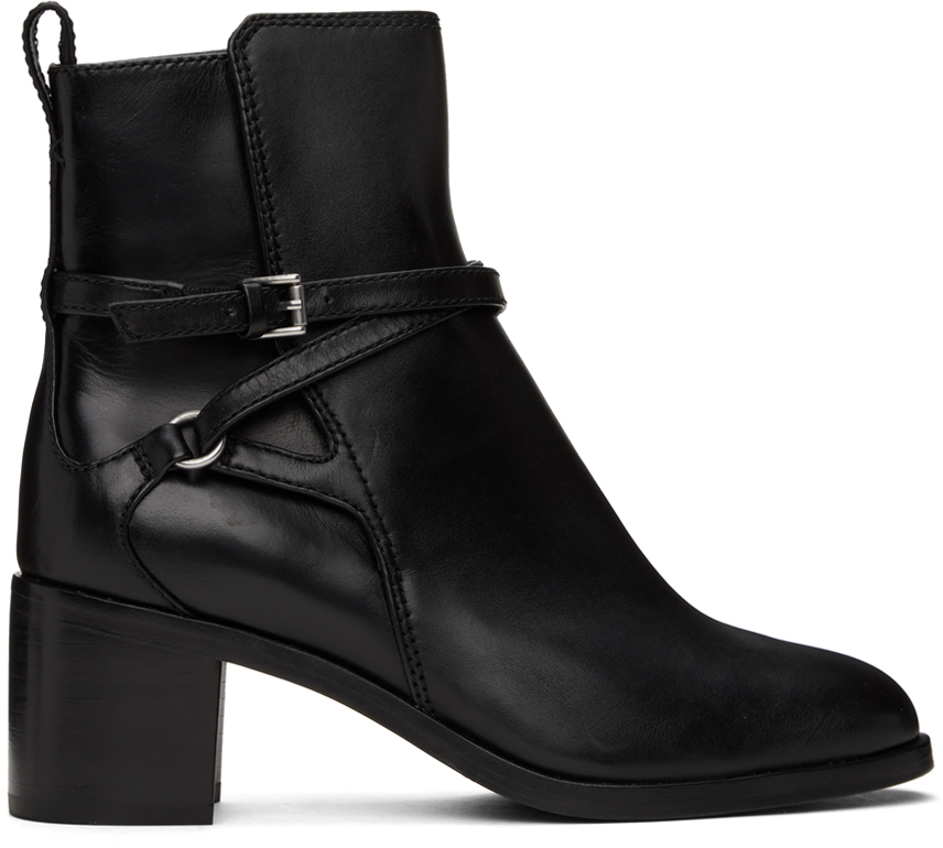 Rag & bone Black Hazel Buckle Boots