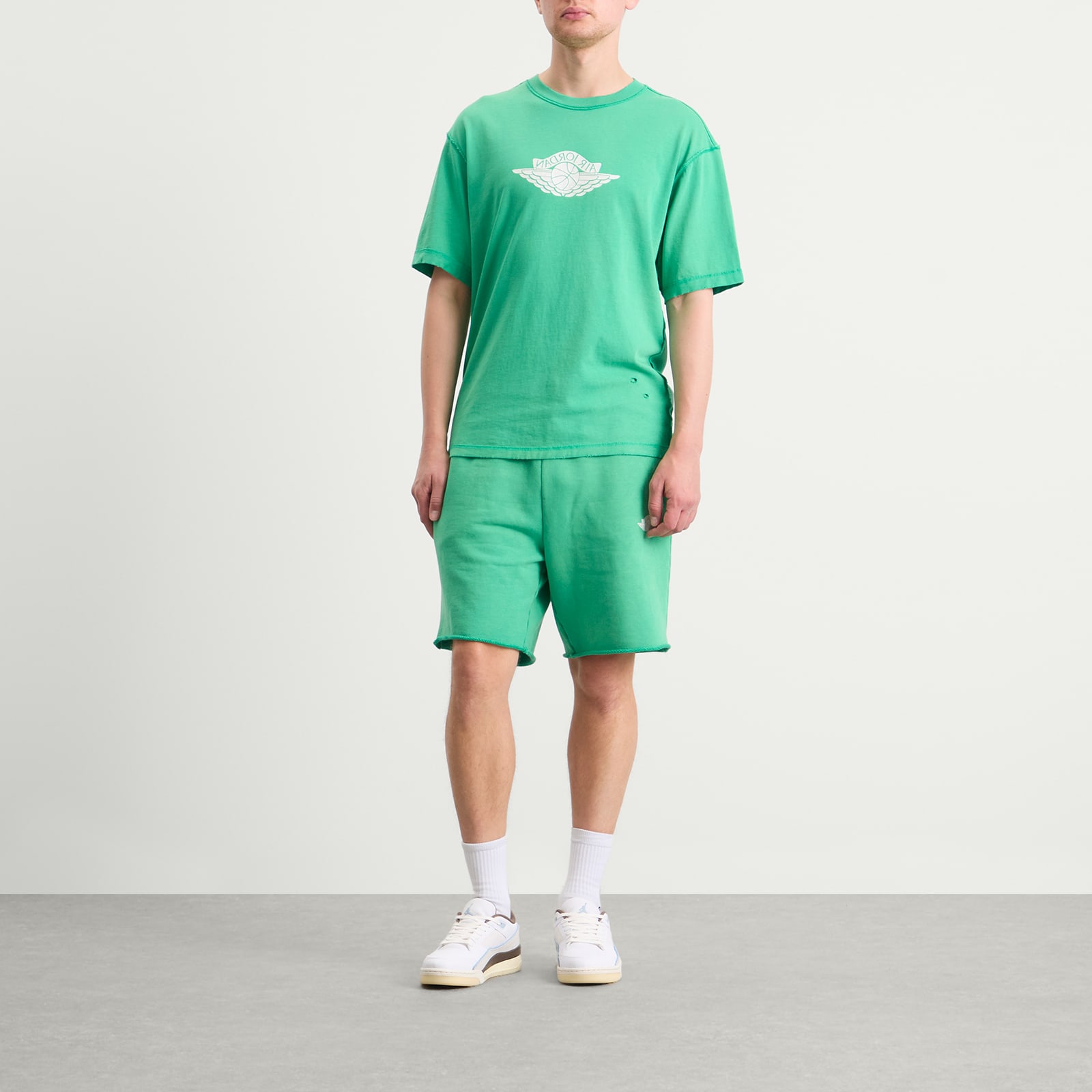 Men's Rare Air Pullover Fleece Short Stadium Green/Sail