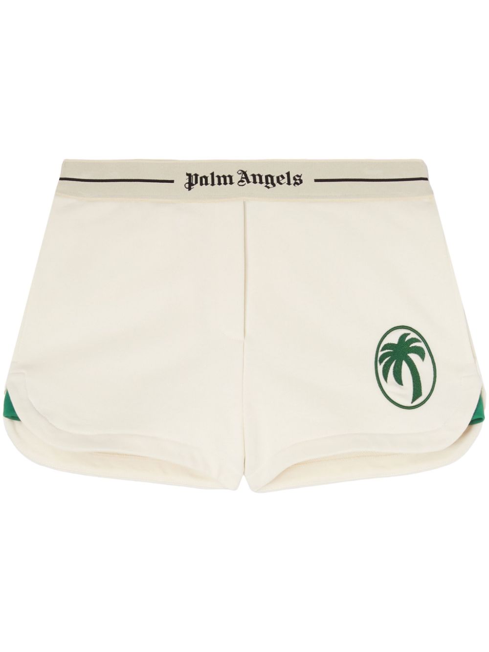 Oval-palm shorts - White