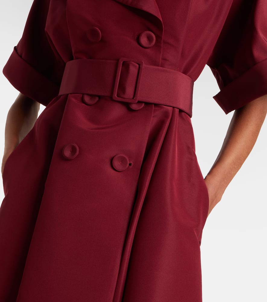 Belted silk gown