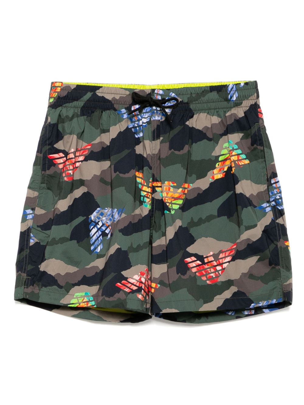 Emporio Armani camouflage-print swim shorts - Green