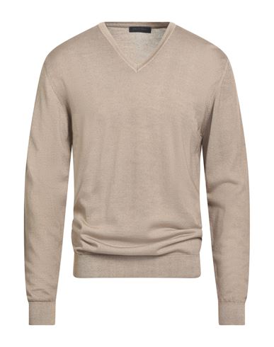Daniele Fiesoli Man Sweater Sand Size S Merino Wool