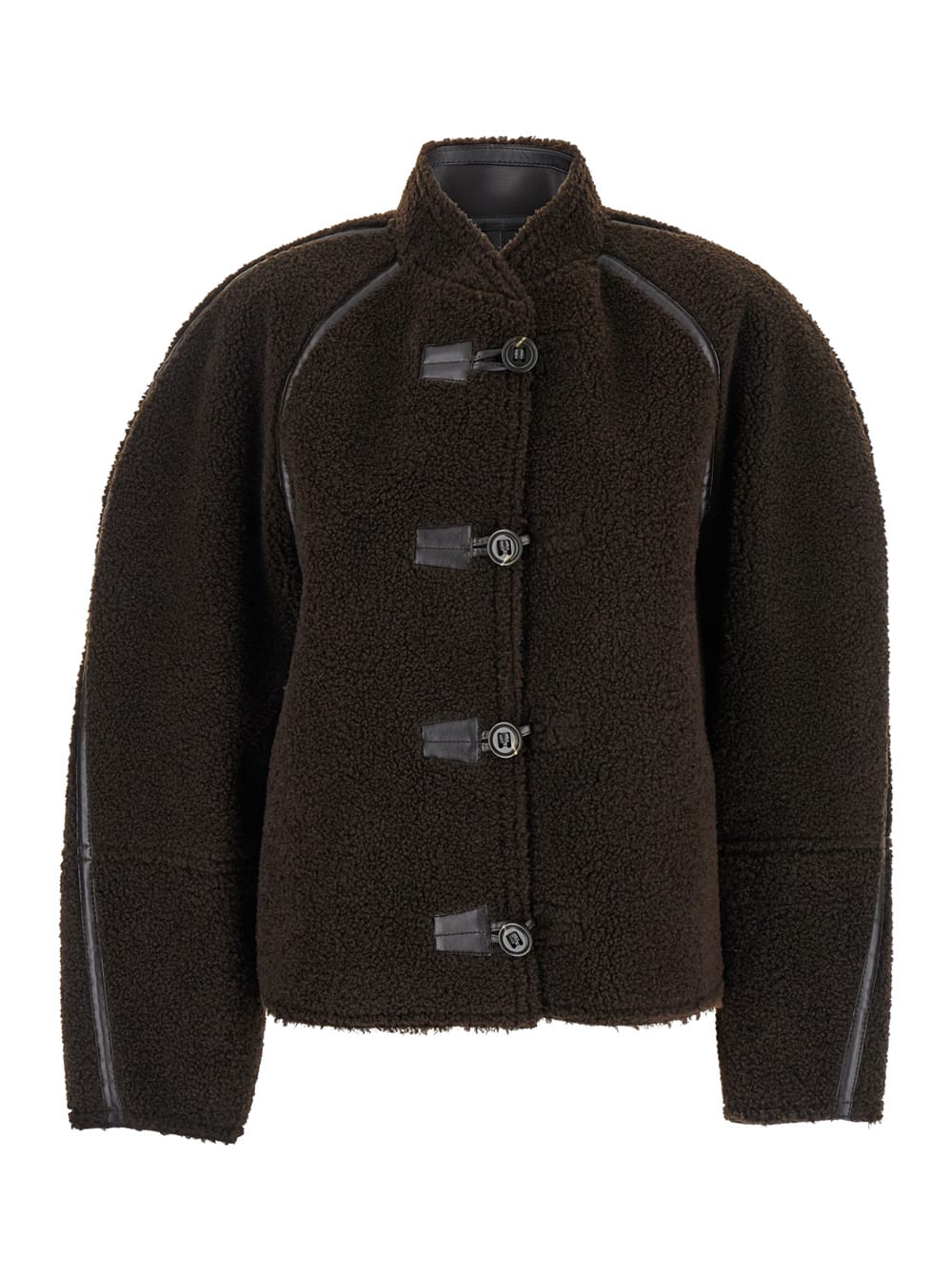 Short Shearling Reversible Coat