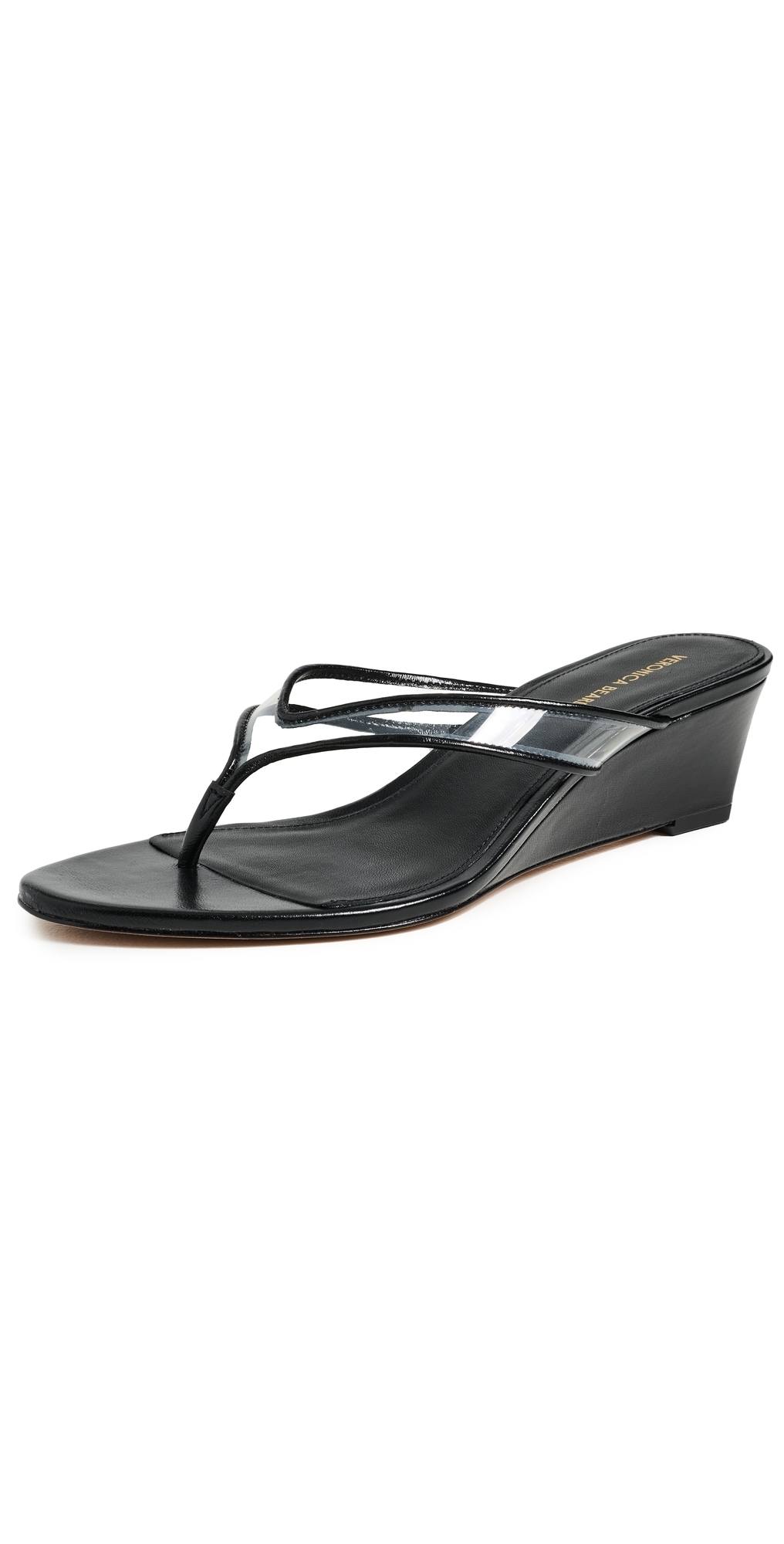 Clea Wedges Clear/Black