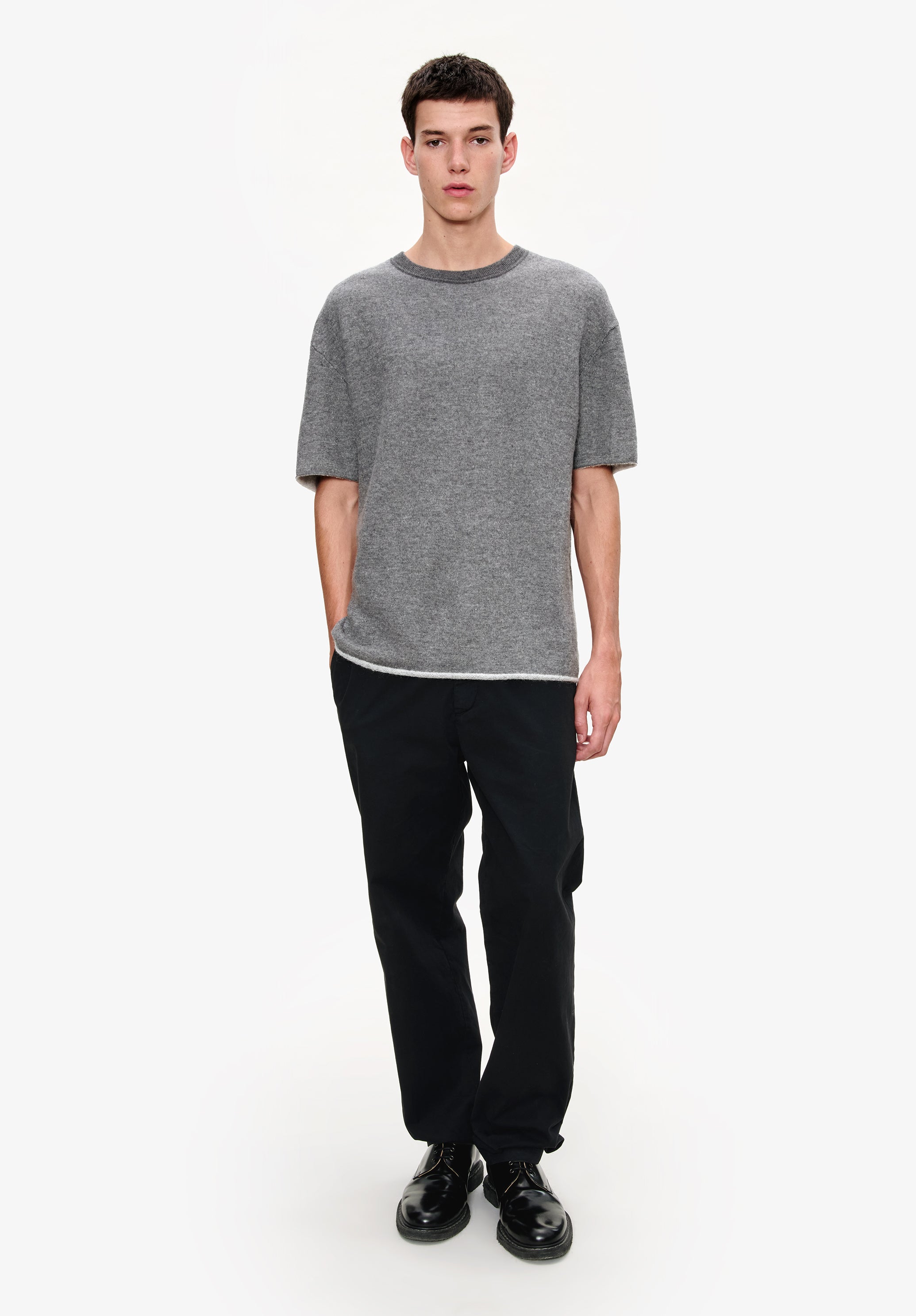 A. P.C. Men's Wool T-shirt PLA - Charcoal gray