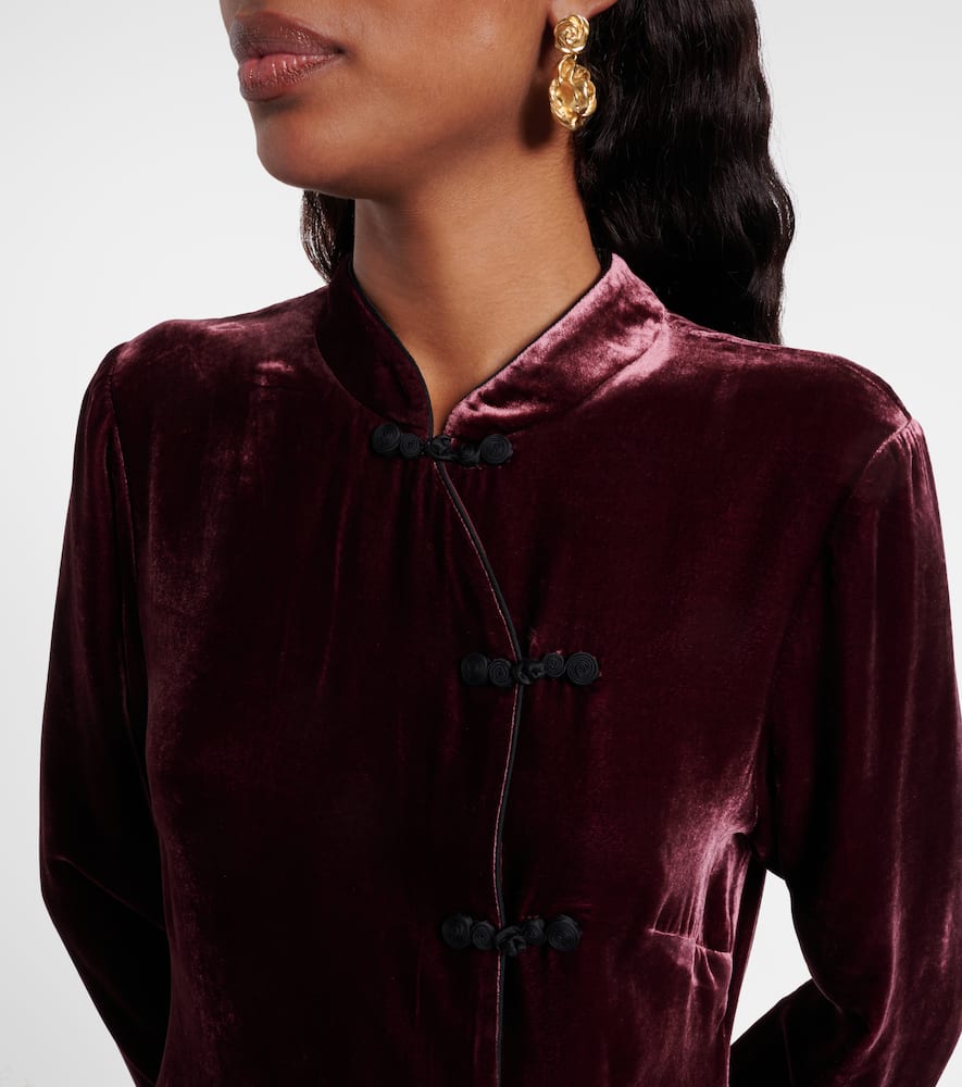 Delphina velvet minidress