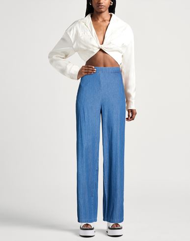 Woman Jeans Blue Size L Cotton