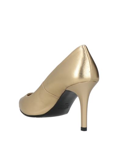 Woman Pumps Gold Size 9 Leather