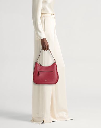 Woman Handbag Burgundy Size