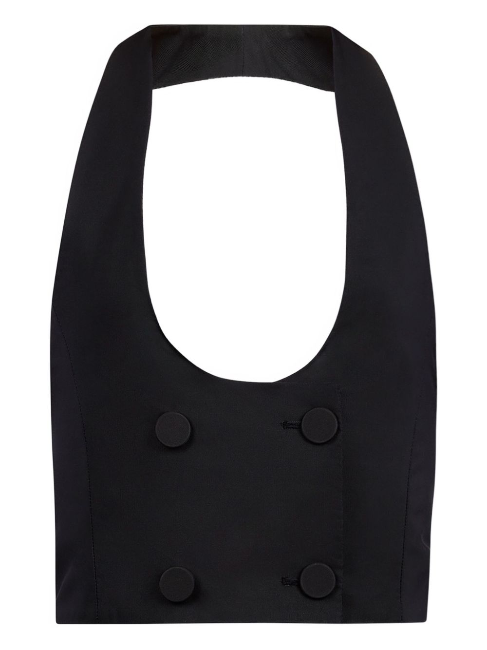 Double-breasted vest - Black
