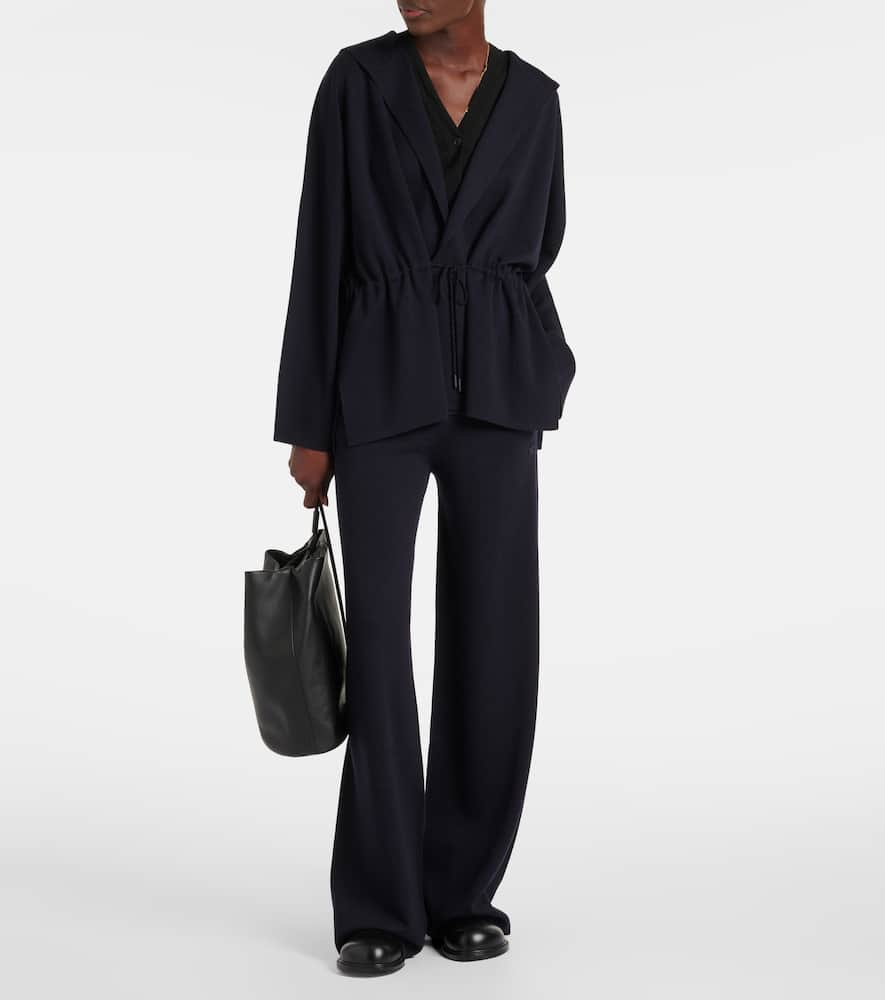 Wilma virgin wool wide-leg pants
