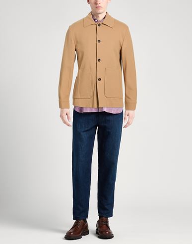 Man Jacket Camel Size 44 Viscose, Polyamide, Elastane