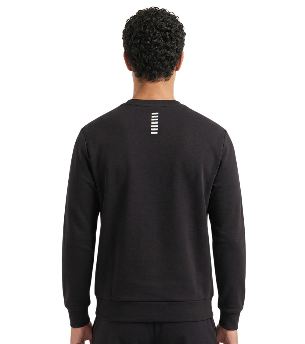Black Logo Crew Neck Sweatshirt