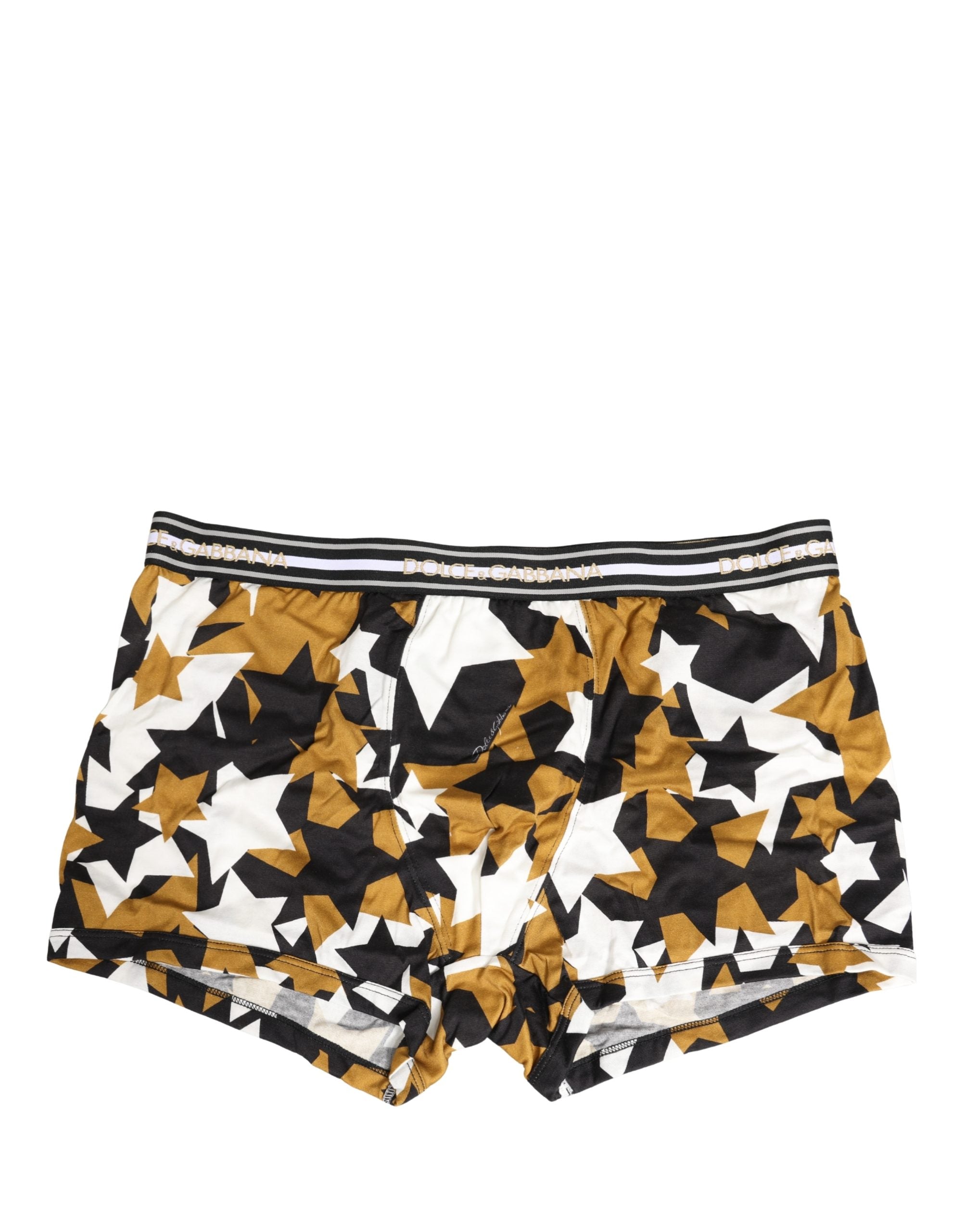Stars Print Cotton Boxer Shorts — Multicolor