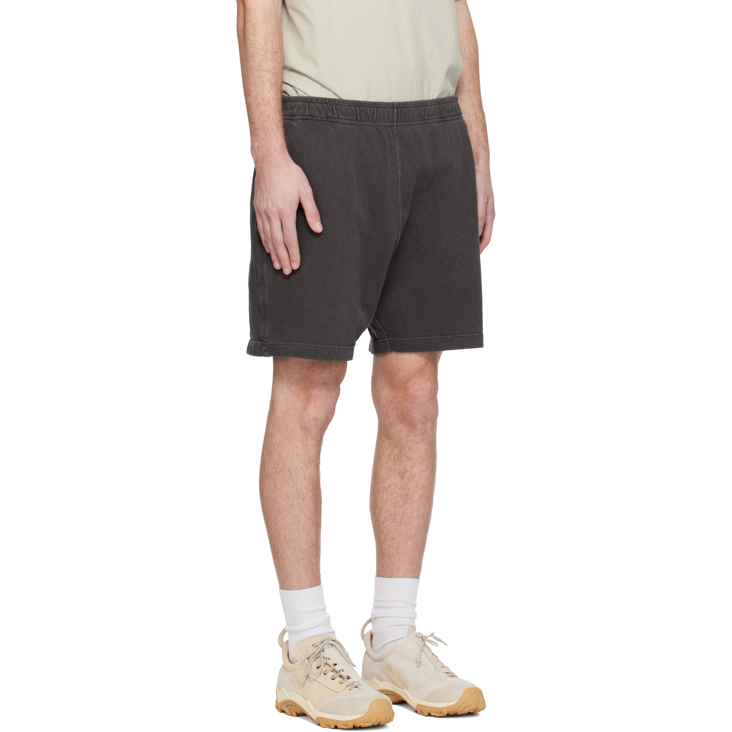 Gray 6200014 Malfilé Fleece Old Effect Shorts