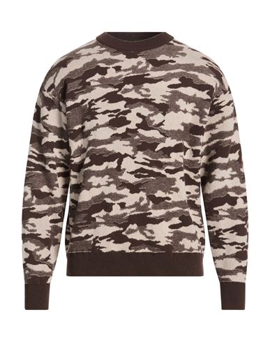 Lab Man Sweater Dark brown Size L Merino Wool, Cashmere