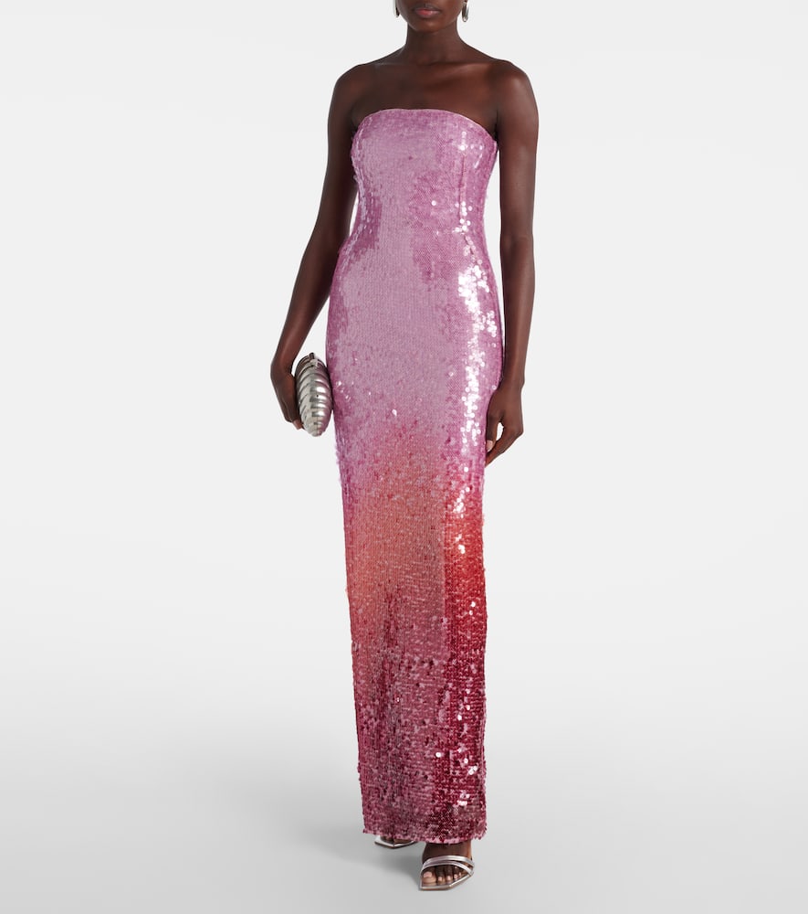 Leilani ombré sequined gown