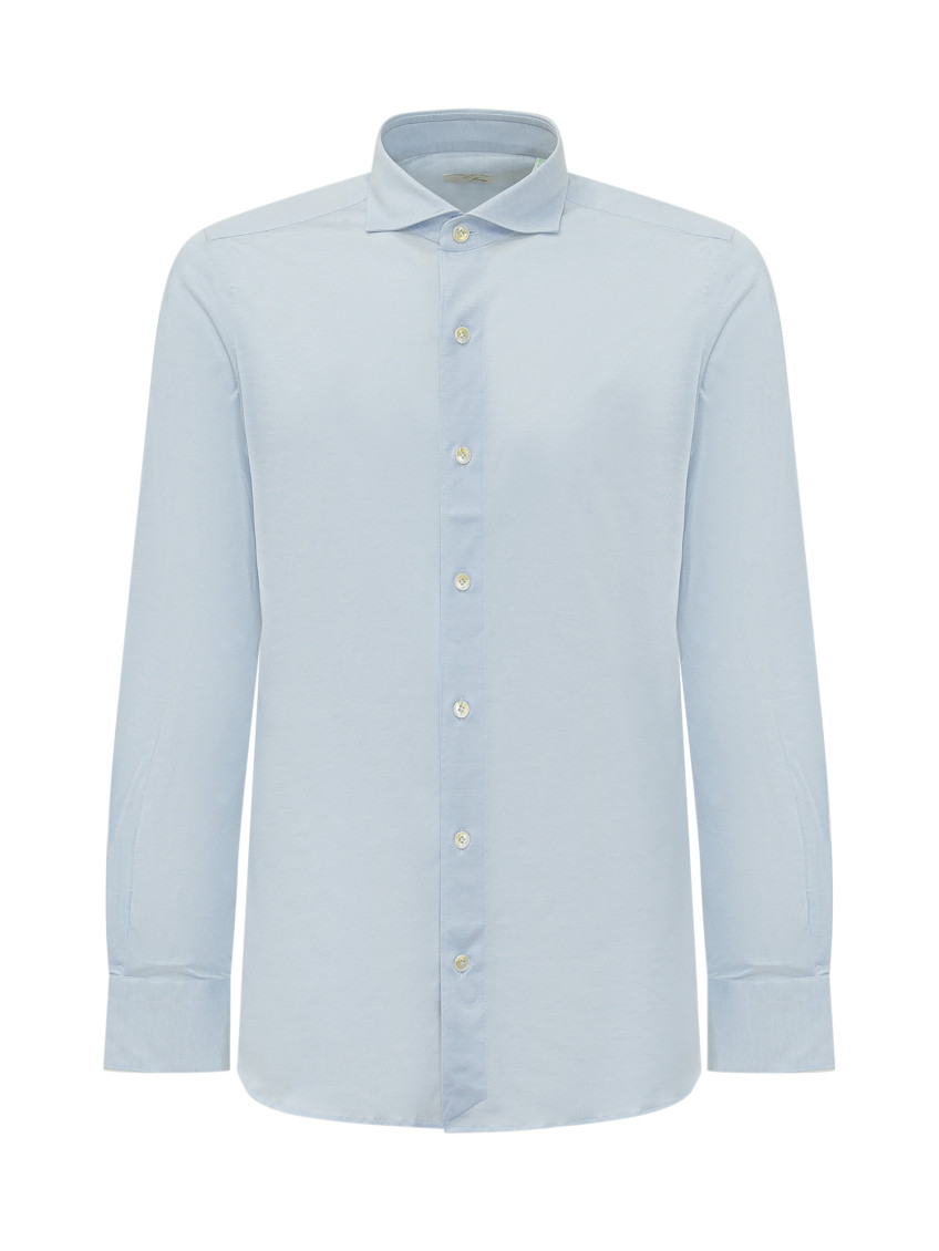 Light Blue Regular Solid Shirt